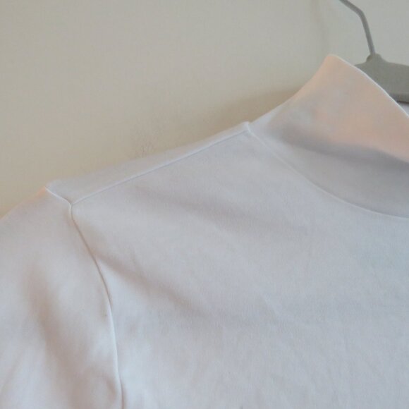 HILL HOUSE HOME The Luna Bodysuit in White Jersey Minimalist Neutral - Size S - Picture 9 of 15